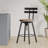 Industrial-Style Height-Adjustable Bar Stool