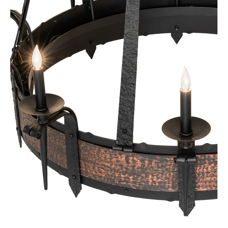 Lustre 20 lumières à deux niveaux 48 "de large 48" Costello
