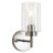  Alacam 1 - Light Brushed Nickel Bath Sconce Wall Light with Glass Shade for Toilet, Hallway, Staircase, Living Room, Bathroom Dining Room-10.2'' H X 3.93'' W-694521060