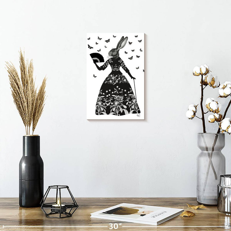 Ketti Black Rabbit I, H 12 po x l 8 po