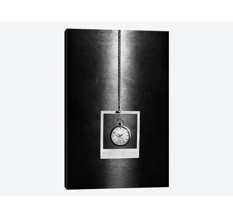 « time illusion », impression sur toile, H 18 po x l 12 po x P 1,5 po