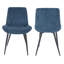 Aspen Sintered Stone Rectangular Table with 4 Diamond Stitch Upholstered Fabric Chairs - Modern Dining Set-799209515