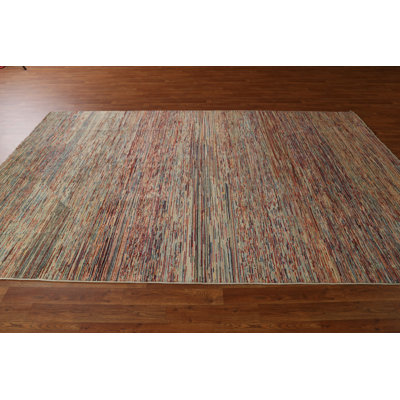 Tapis rayé moderne Gabbeh 6 x 10