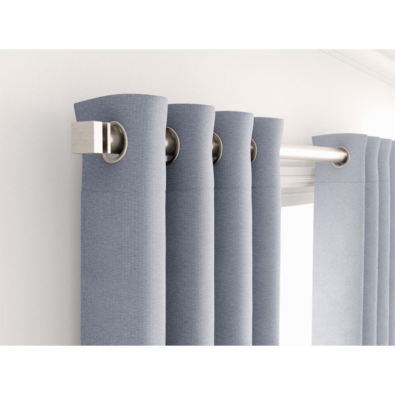 Sunbrella® Madison Indoor/Outdoor Light Filtering Curtain , 50" W x 84" L, Slate
