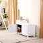 Armoire-repose-pieds en bois avec rangement et rangement pour chaussures