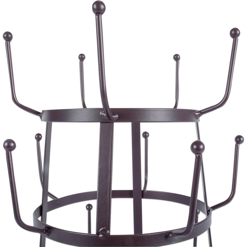 Support pour arbre de cuisine en métal à 3 niveaux, 9,5 po x 12,75 po, bronze rustique