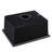 Quartz Bar Sink 13.85" L X 17.2" W - Stain & Scratch Resistance Easy To Clean Surface With Strainer Black 13.85"X17.2" For Cleanliness Bottom Grid
