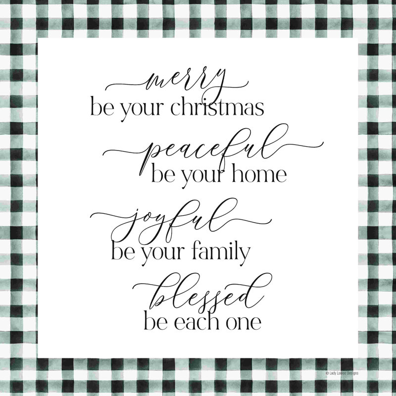 Merry Be Your Christmas, H 36 po x l 36 po