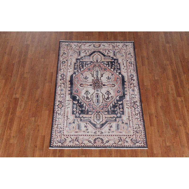 Tapis géométrique turc 4 x 6