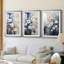 FLORAL Series CECII - Impression sur mesure encadrée de qualité supérieure - 3 pièces-2035879618