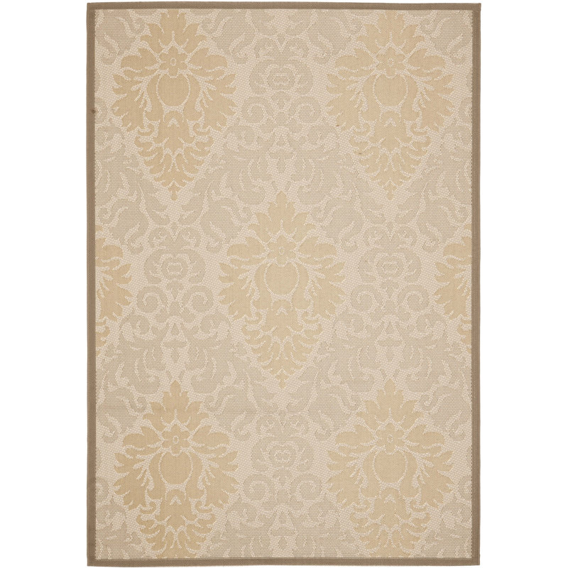 Cy7133 Damask Indoor/Outdoor Rug, Rectangle 4' x 5'7"