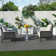 Ensemble de tables de patio 3 pièces avec plateau Hudson