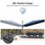 Cantilever Patio Umbrella Outdoor Aluminum Offset Square Umbrella with 3 Years Fade Resistance Recycled Fabric and 360-degree Rotation-2013099856-2013099861-2013099862