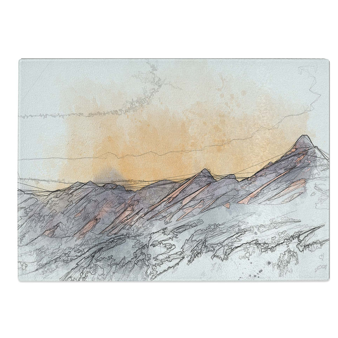 Glass Mountain Colours in Abstract Chopping Board