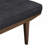 Grey And Oak Tufted Bench