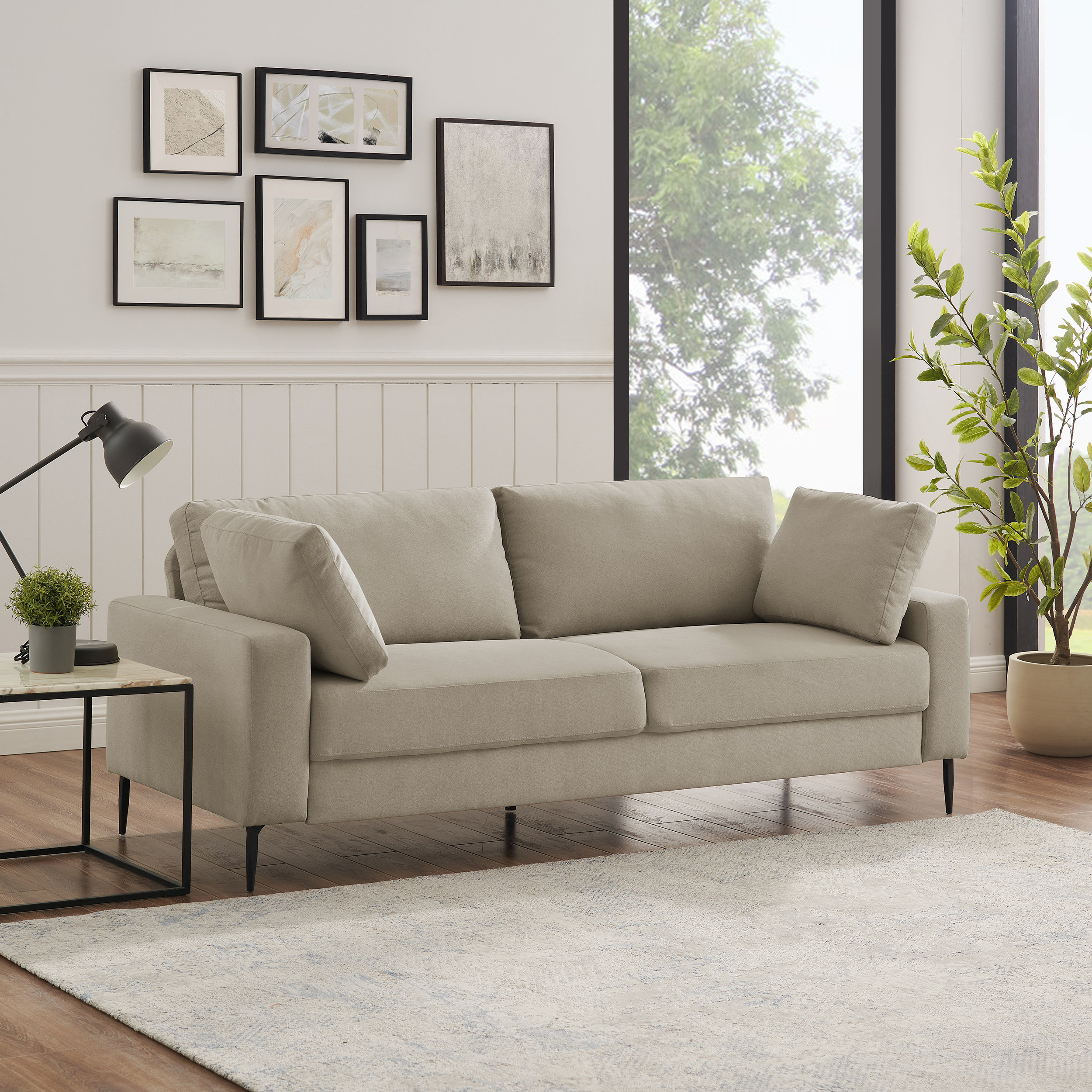Reviews Wayfair Etta Minimore & Modern Studio® Design Sofa 84.3\