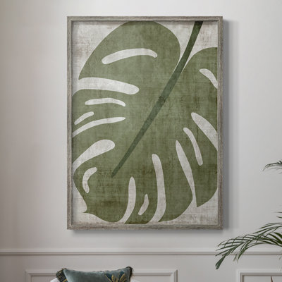 «Island Greenery II», reproduction encadrée - bois massif