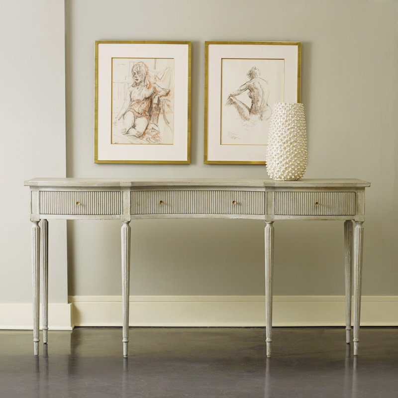 Ribbed 69.5'' W Console Table