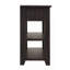 Console en bois de pin massif 48 po, table d'appoint moderne avec 3 tiroirs de rangement et 2 tablettes. Facile à assembler (noir vieilli
))