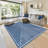 GLN Rugs Contemporary Collection - Machine Washable Modern Area Rug, Contemporary Washable Rug, Non Slip Area Rug, Abstract Living Room Rug, Bedroom Rug, Bathroom Rug (Blue Rug)-259992411