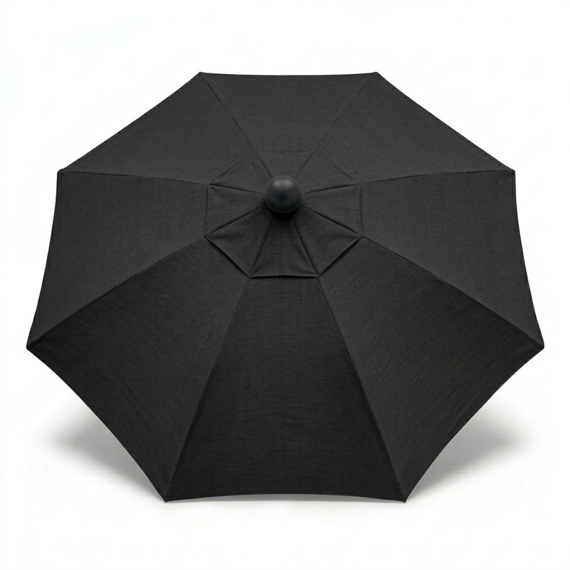 Housse de remplacement pour parasol de patio Mack, Rayures noires Sunbrella®