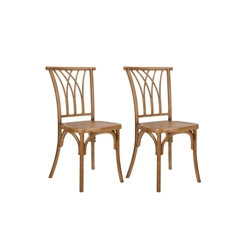 Toughresin Willow Chair By Chivari,2 Chair Bundle By Chivari, Chestnut