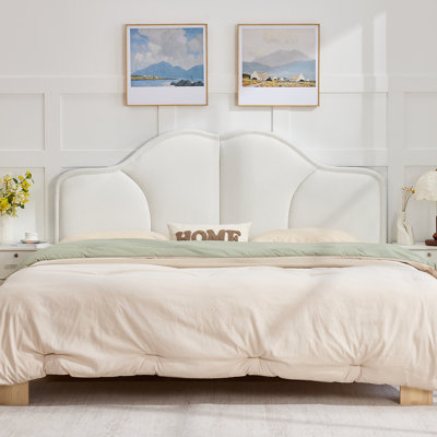 Upholstered Headboard Adjustable Height & Width Bed Head Backrest