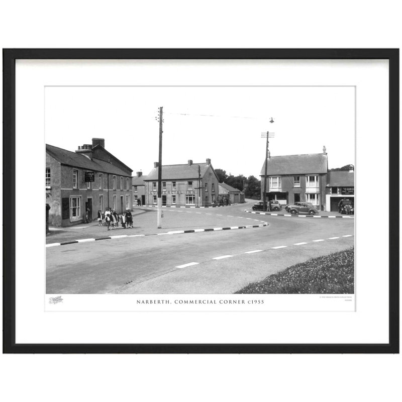 Narberth, Commercial Corner C1955 by Francis Frith - Single Picture Frame Print, 60cm H x 80cm W x 2.3cm D
