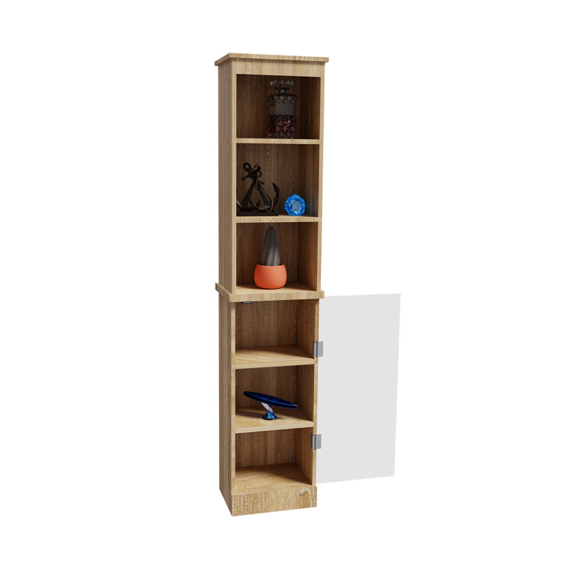 Rangement pour salle de bain Garney, Chêne