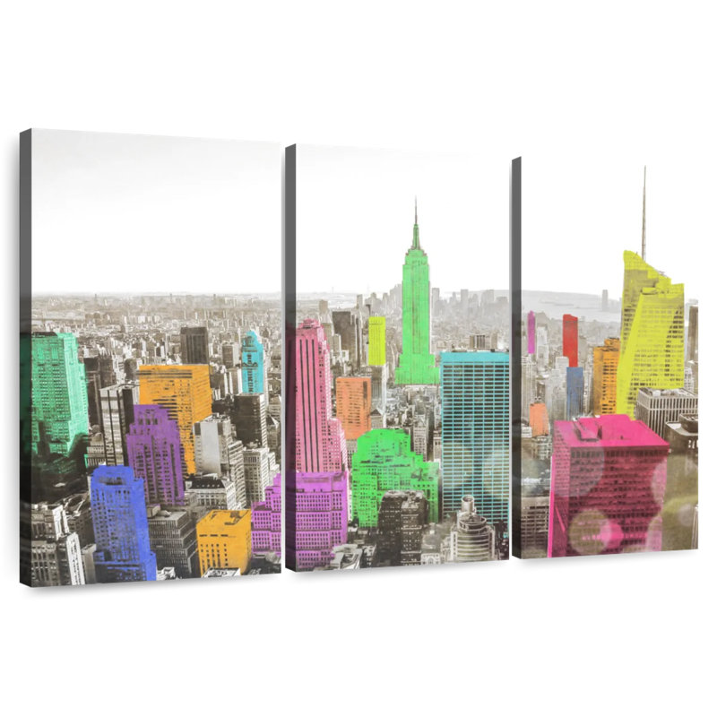 Rorry Color In The City, 32" H x 50" W