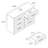 Avigail 46.5 W 6 Drawer Dresser-829795831