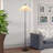 65.4" 2-Light Floor Lamp with Cone-Shaped Shade