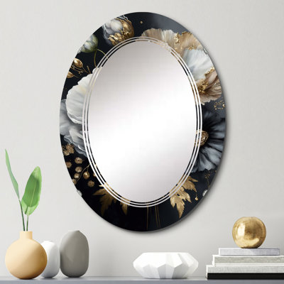 Bouquet de fleurs Pompéi II - miroir mural floral