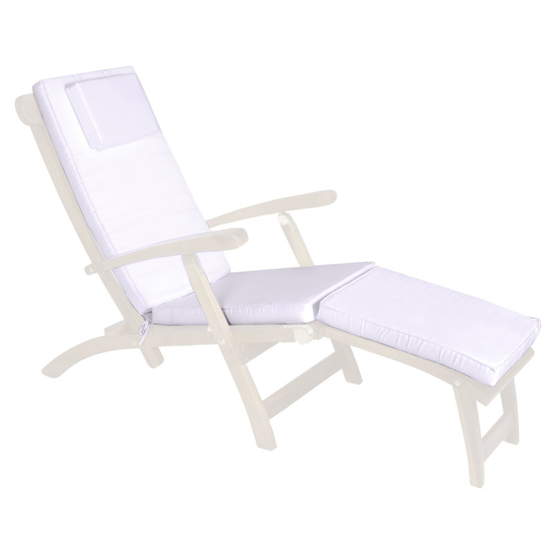 Coussin de chaise Java, Blanc royal