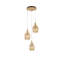 3 - Light Brass Cluster Pendant