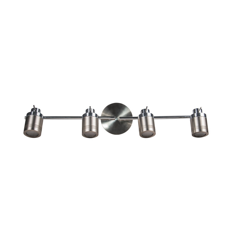 Prashant Semi Flush Mount, Satin/Chrome
