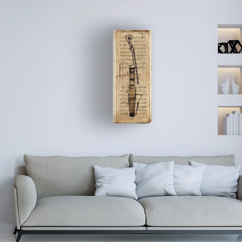 Art symphonique sur toile, H 24 po x l 10 po