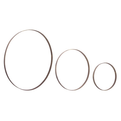 Iron Metal Rings Wall Display (Set of 3)-77635DS