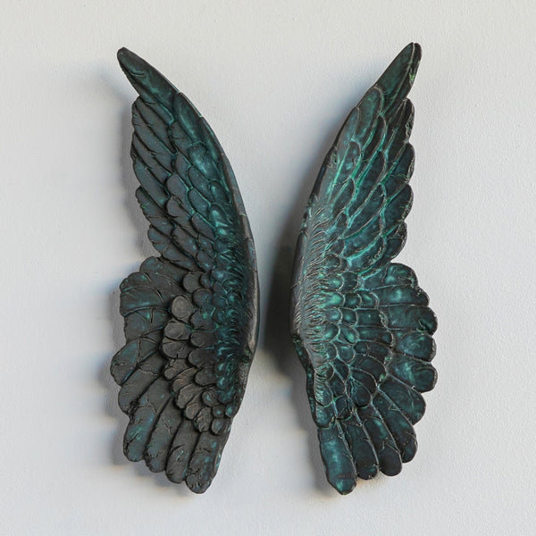Handmade Wall Decor on Polyresin, Bronze Patina