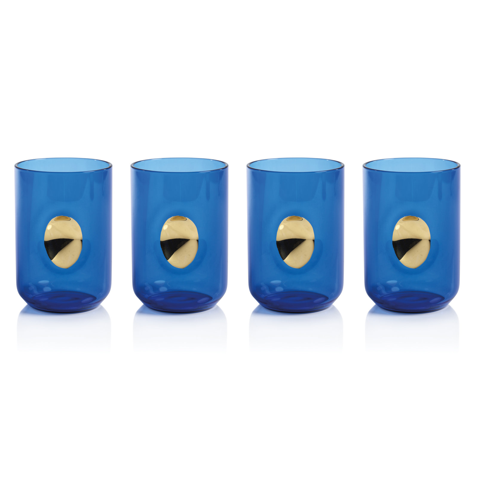 Eastpoint 16.3oz. Drinking Glass Set, Cobalt Blue