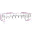 Ensemble modulaire de patio carré de 27,6 po de largeur avec coussins