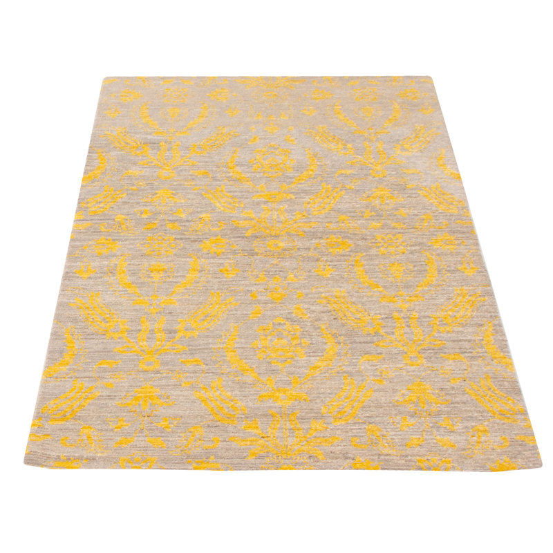 Tapis gris Peshawar Finest 4 pi 0 po x 6 pi 1 po