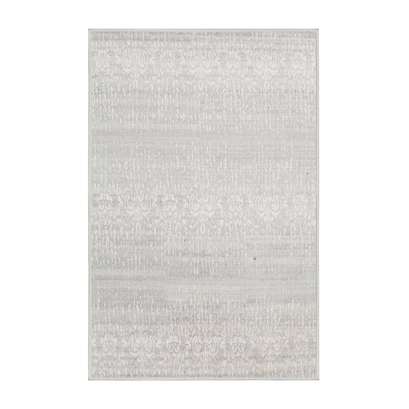 Damask Indoor Rug, Rectangle 5' x 8'
