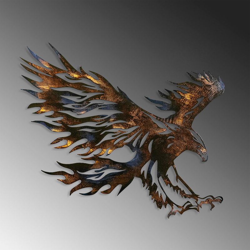 Handmade Decorative Metal Wall Accessory, 24.8 x 28.0 inches | 100% Metal, Thickness: 0.06 inches | Unique Hand-Painted Design - Perfect for Home Decor, Adds Character & Style to Any Room