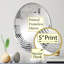 Industrial Harmony I - Miroir mural spirale ovale-96315718