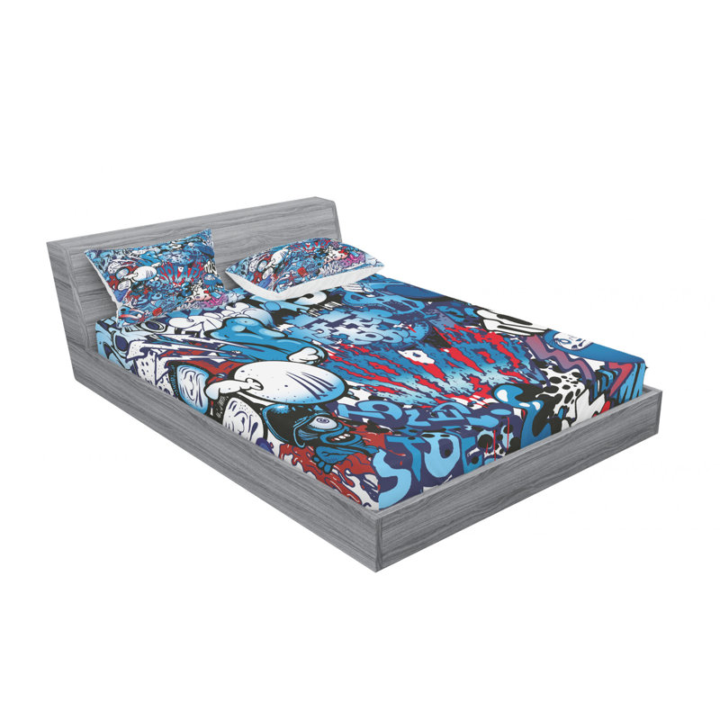Microfiber Sheet Set, Queen Sheet Set with Fitted Sheet