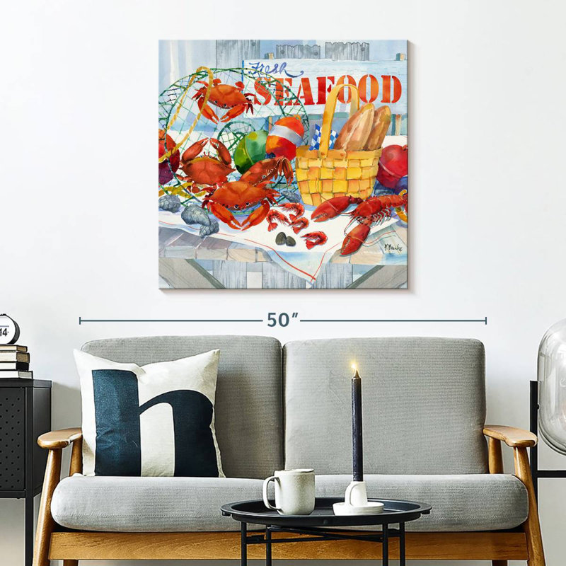 Brampt Seafood Galore, 30" H x 30" W