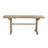 73x19x31" Brown Recycled Pine Wood Console Table With Trestle Base