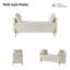 Louvenia 127cm Upholstered Flip Top Bench With Subdivided Storage and Toss Pillows-1919421959