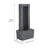 Outdoor Water Fountain for Garden, Patio or Backyard-Freestanding Stone Design with Waterfall Feature & LED Lights